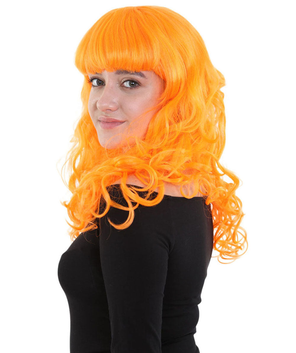Wigs2you ハロウィンパーティープレミアム H-814 バットマン 女性ジョーカーウィッグ パンプキンオレンジ色