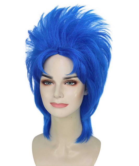 レディース H-6019 ブルー系 ドラァグクイーン コスプレ用ウィッグ