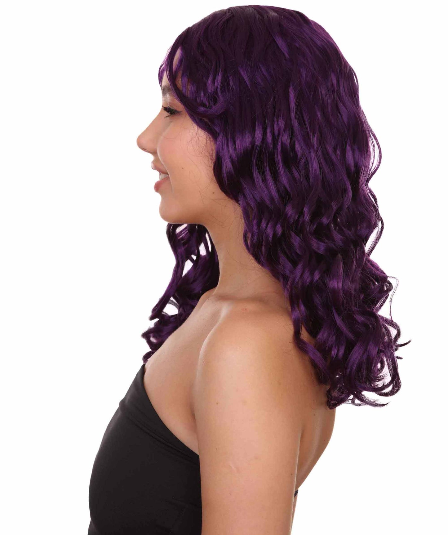 Wigs2you ハロウィンパーティー プレミアム レディース H-1093 アリスウィッグ 鏡の国のアリス バイオレット色