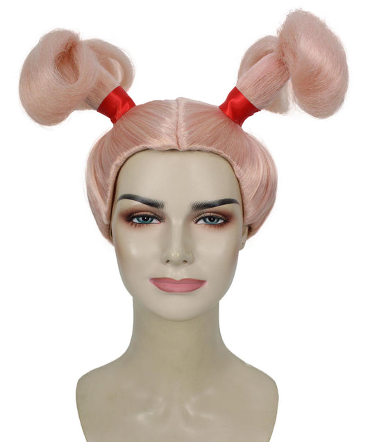 レディース H-5953 ピンク カナディアン ドラッグ クイーン パフォーマー ウィッグ パーティーに最適 難燃性合成ファイバー