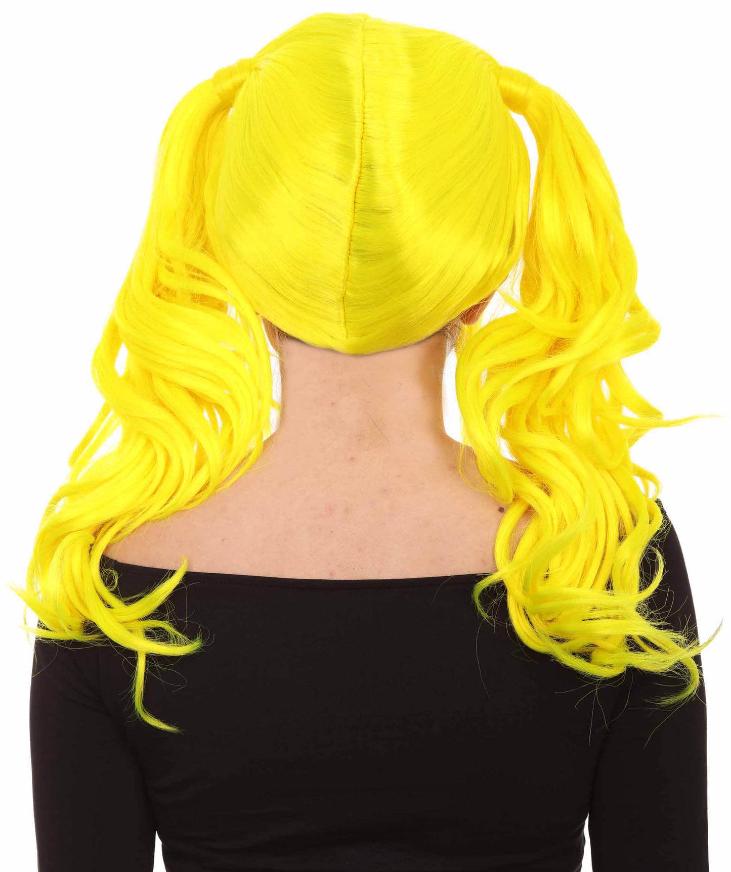 Wigs2you ハロウィンパーティー プレミアム レディース H-739 ドリー ピグテール ウィッグ ネオンイエロー色