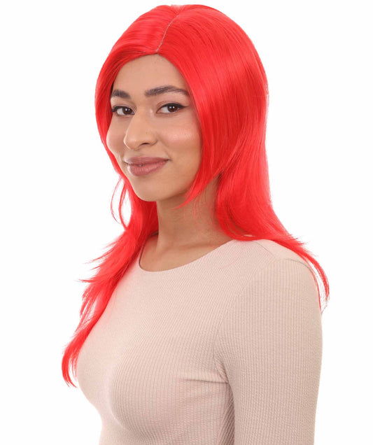 Wigs2you ハロウィンパーティー プレミアム レディース H-928 3レイヤーのパーティーガールウィッグ レッドカラー