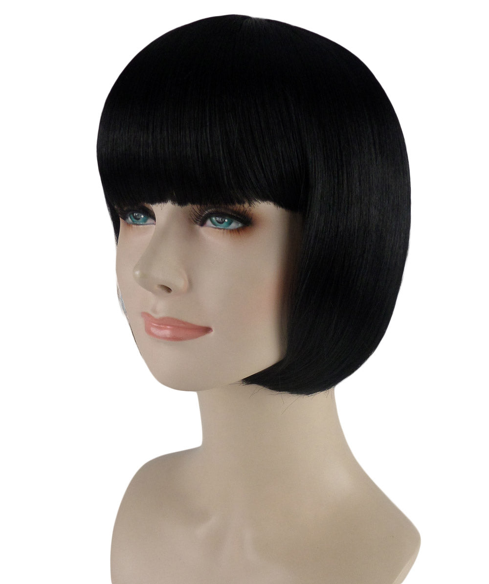 Wigs2you ハロウィン パーティー プレミアム レディース H-685 ショート ブラック ボブ ウィッグ