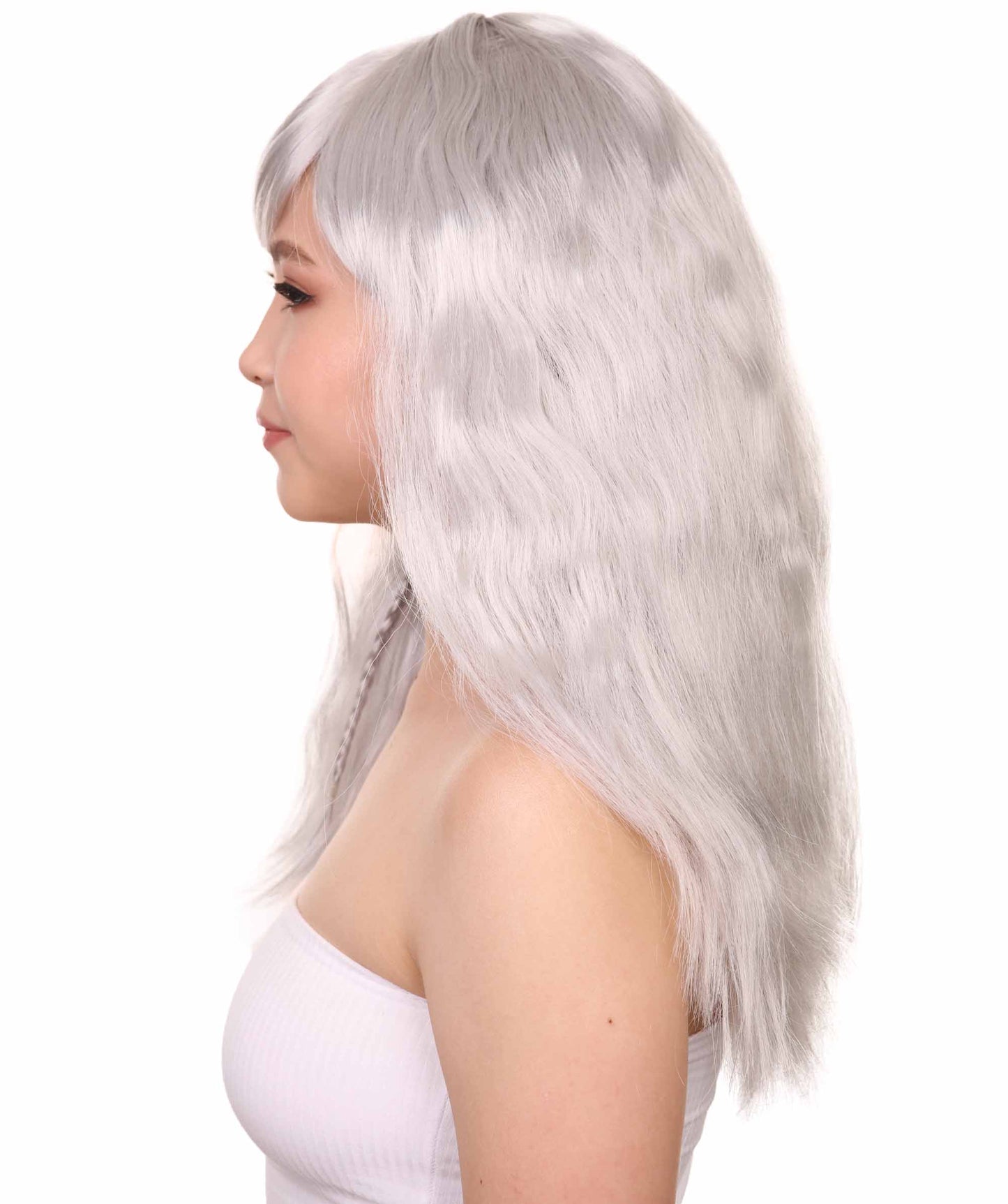 Wigs2you ハロウィンパーティープレミアムレディース H-1773 着け心地が良い とても快適 グラマラマ グレーウィッグ