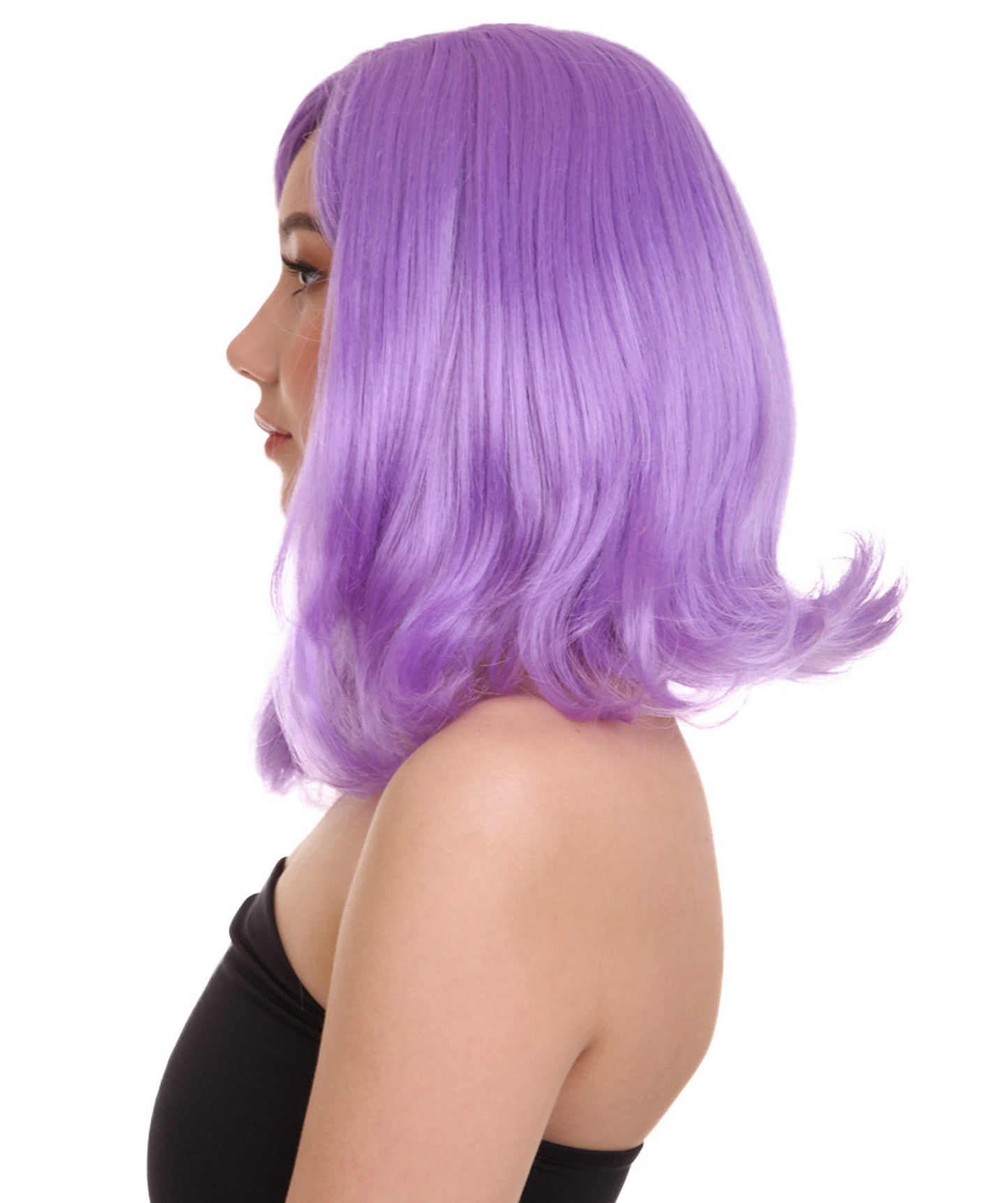 Wigs2you ハロウィン パーティー プレミアム レディース H-1280 着けやすい 快適なフィット感 ライラック ページボーイ ウィッグ
