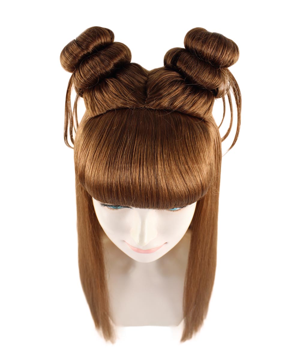 Wigs2you ハロウィン パーティー プレミアム レディース H-1220 快適なフィット感 ミディアム ブラウン アジアン プリンセス ウィッグ