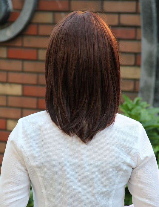 Mrs Styles 中長さ ストレート HHB-028 タイムレスエレガンス ナチュラルテクスチャ ヒューマンヘアブレンド