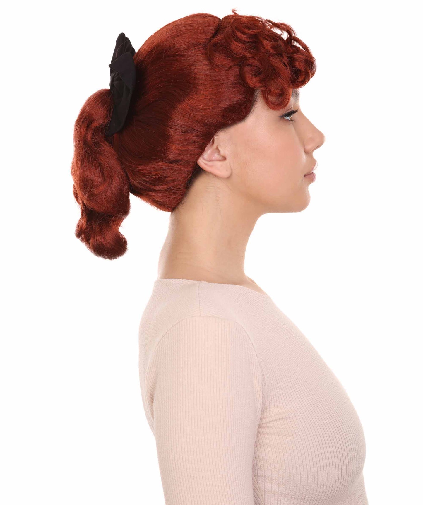 50'sハウスワイフ Love Lucy レッドウィッグ H-4488 TV/映画ウィッグ