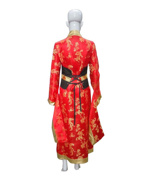 芸者さん風の全身コスチュームです!龍の柄がカッコ良くて