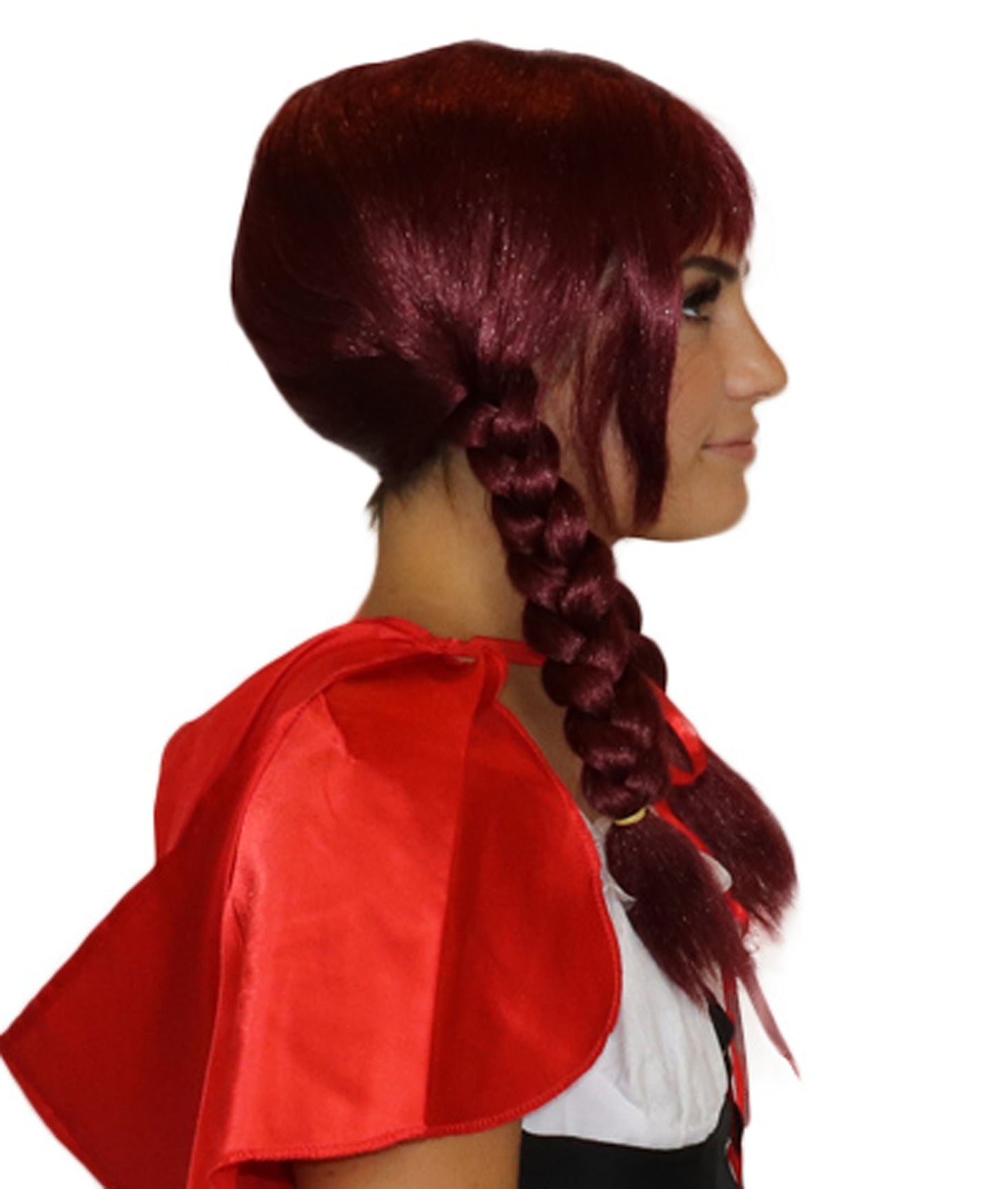 Wigs2you ハロウィン パーティー プレミアム レディース H-1652 簡単装着 とても快適 ピッピ ダークオーバーン