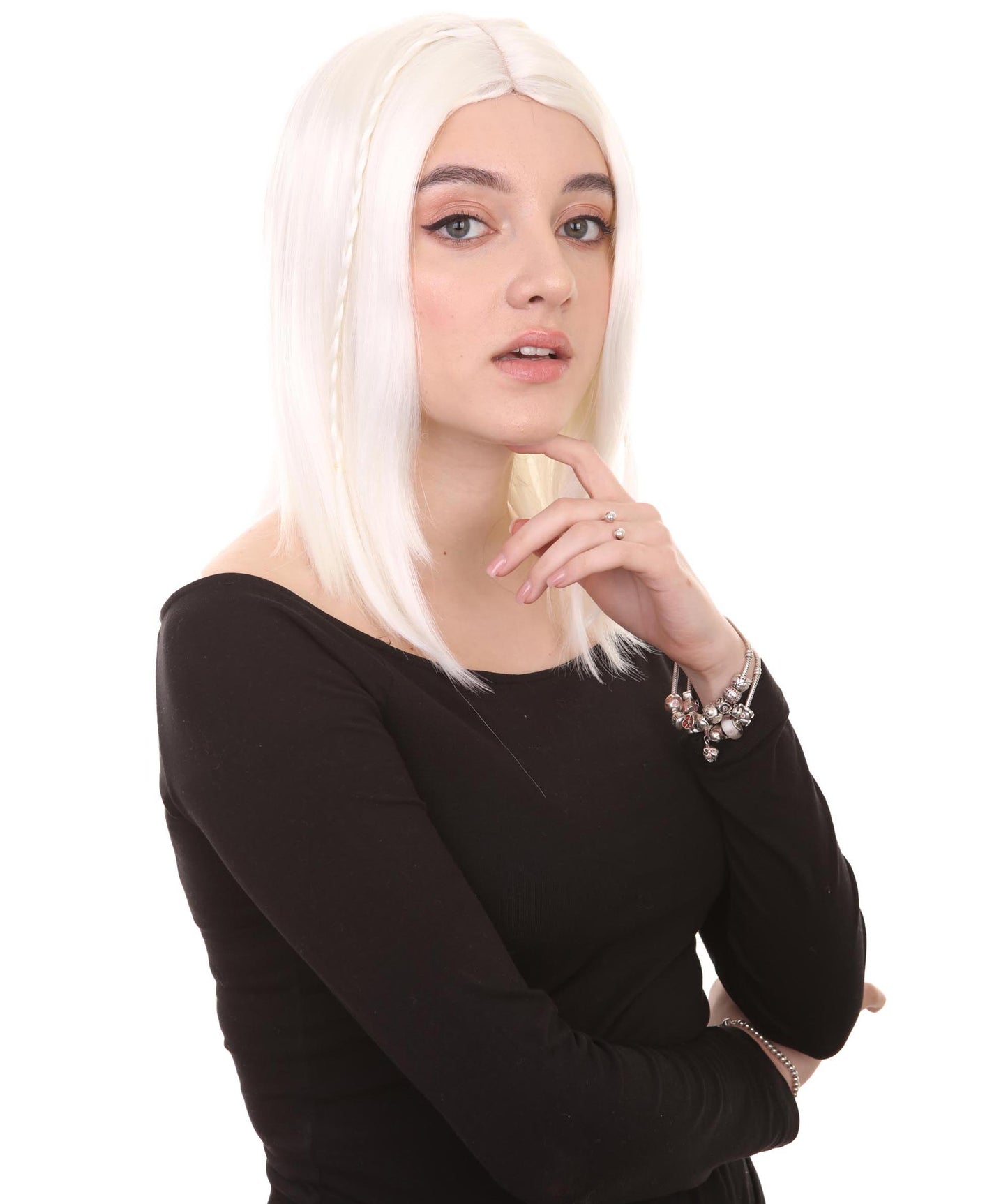Wigs2you ハロウィンパーティープレミアム レディース H-908 スワンプクイーンウィッグ ホワイト色