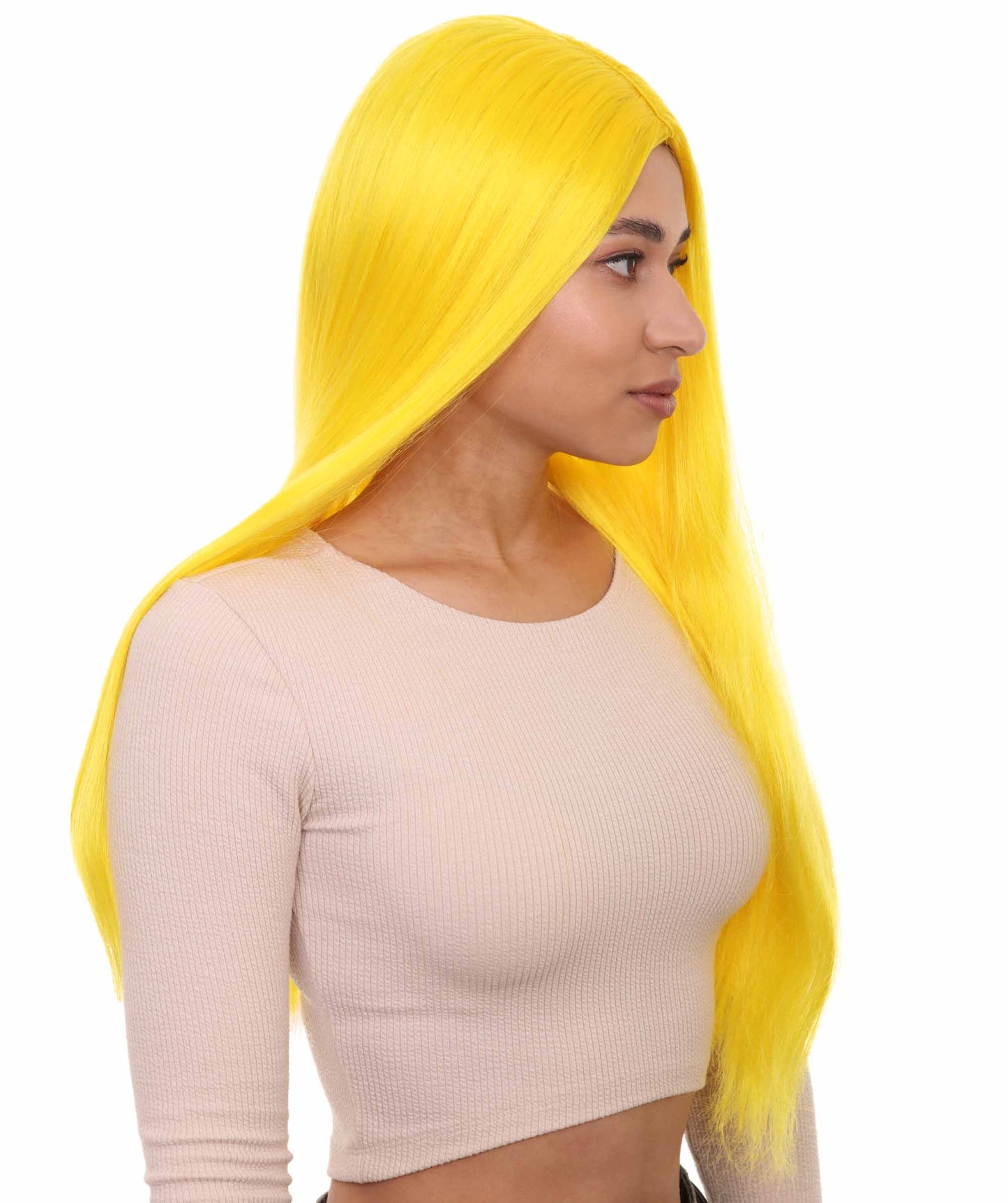 Wigs2you ハロウィンパーティープレミアム H-854 悪の花嫁 II 女性ウィッグ イエロー色