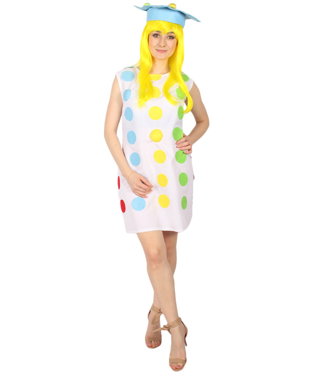 女性 JCO-453 の3Dカラフルボールコスチューム マルチカラーコスプレコスチューム