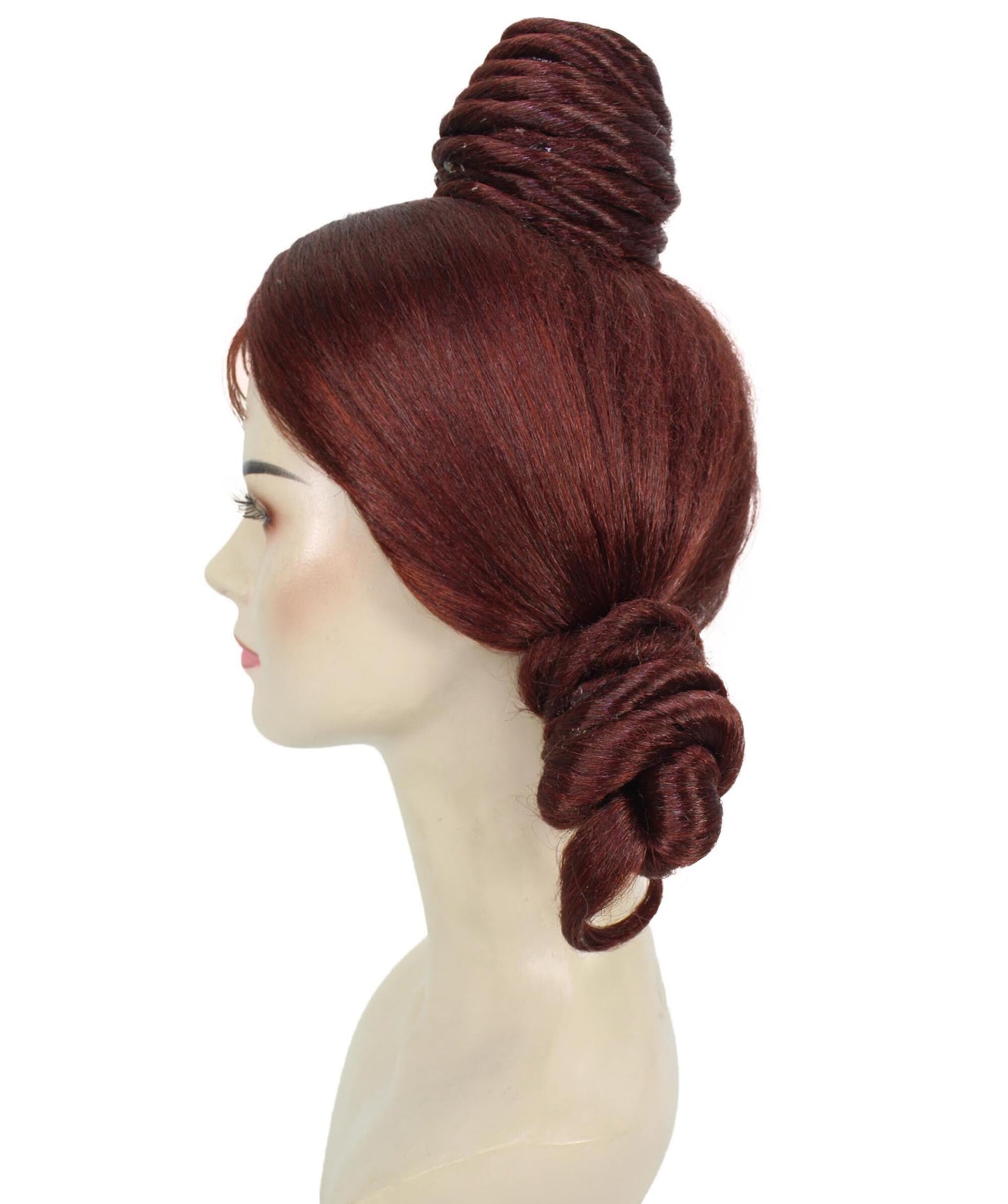 女性用 H-6235 お化け屋敷 ゴースト トップノット ウィッグ コスプレ ウィッグ 難燃性 合成繊維