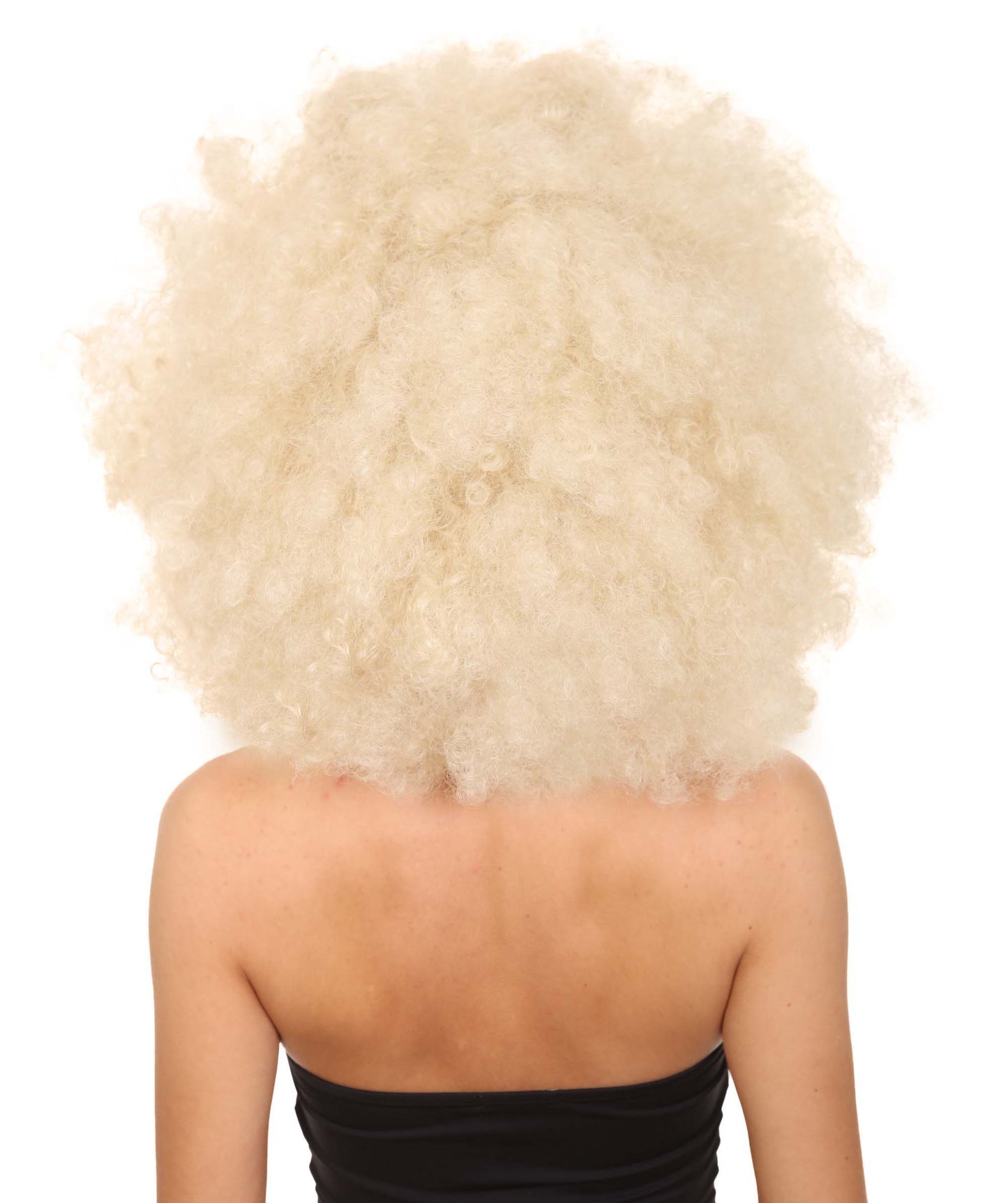 Wigs2you ハロウィン パーティー プレミアム レディース H-1252 着けやすい 快適なフィット感 ブロンド アフロ スモール ボウウィッグ