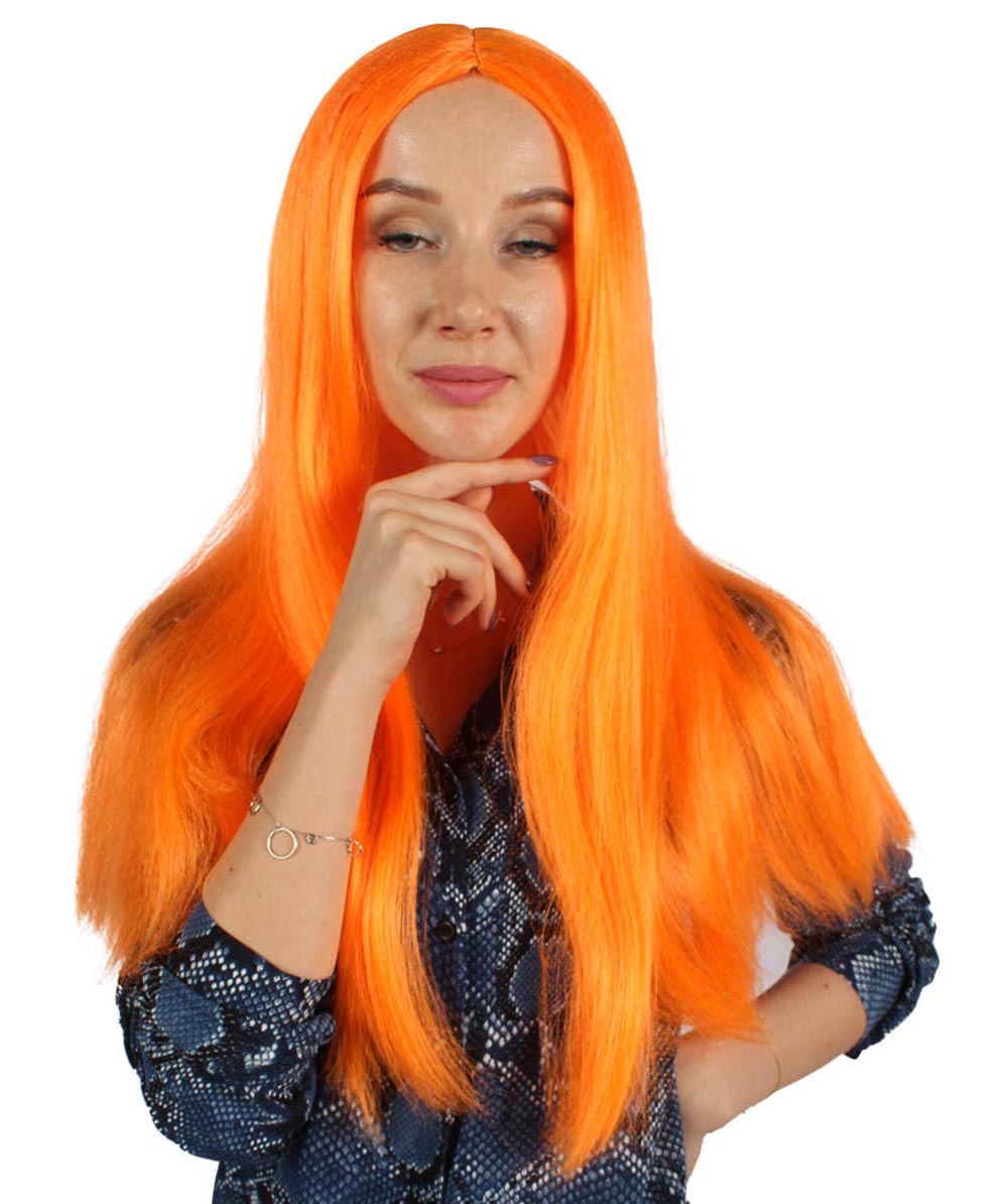 Wigs2you ハロウィンパーティープレミアム H-853 悪の花嫁 II 女性ウィッグ パンプキンオレンジ色