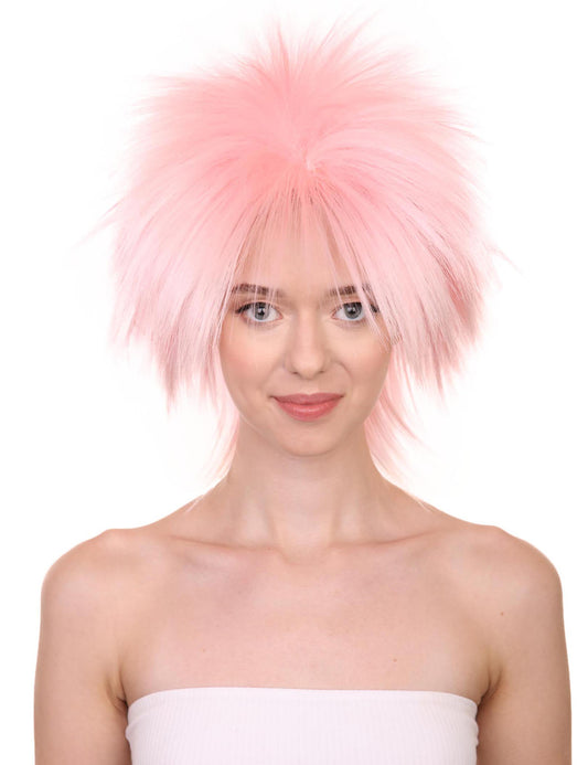 Wigs2you ハロウィンパーティープレミアムレディース H-1691 着け心地が良い とても快適 ファンキーパンク ライトピンクウィッグ