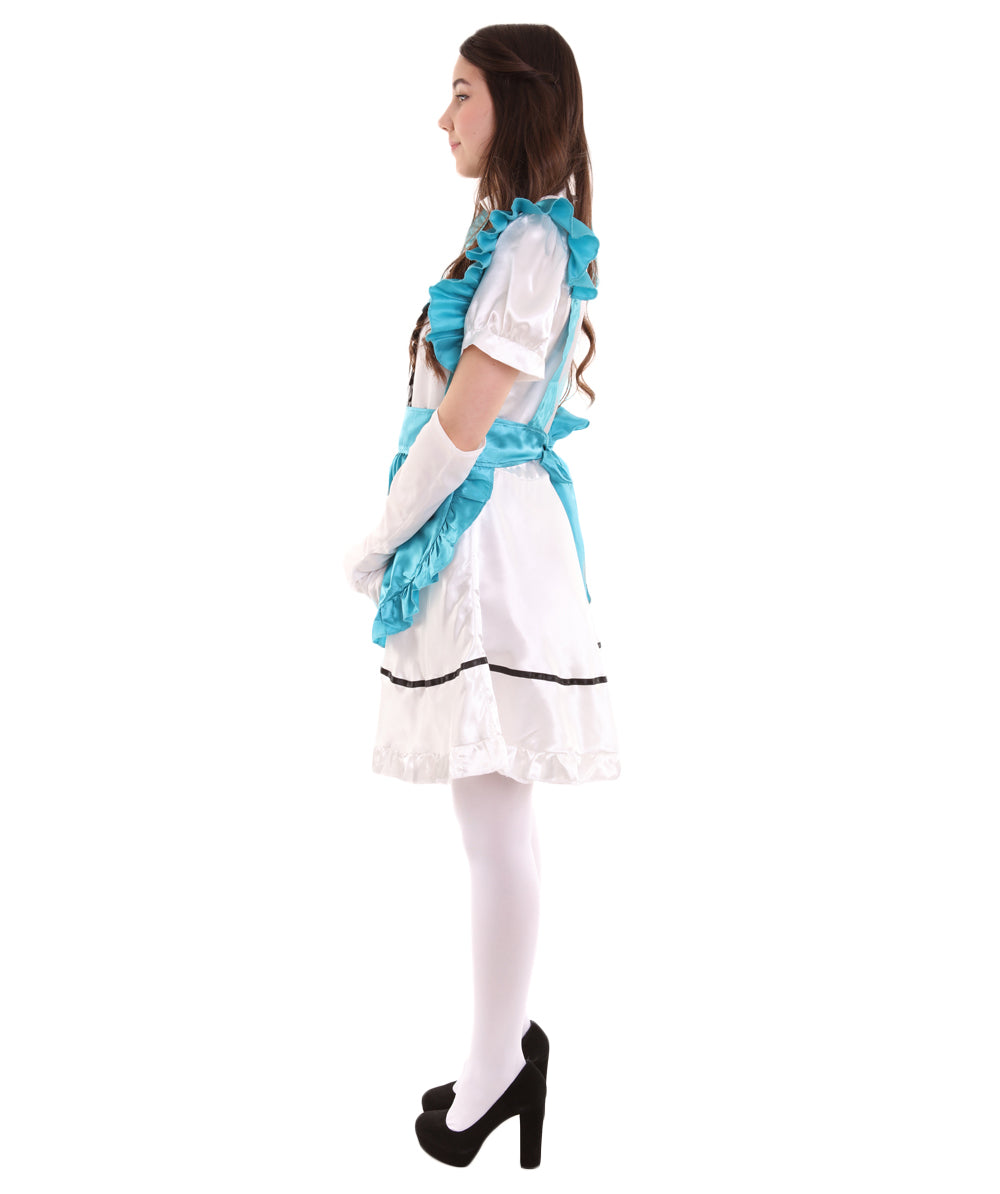 女性用 JCO-326_19 アニメ コスプレ フレンチメイド ファンシー ドレス アクアブルー コスプレ コスチューム