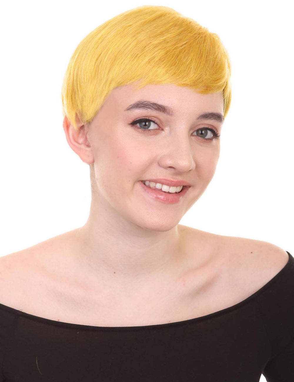 Wigs2you ハロウィンパーティープレミアム レディース H-594 コウノトリウィッグ ゴールデンイエロー