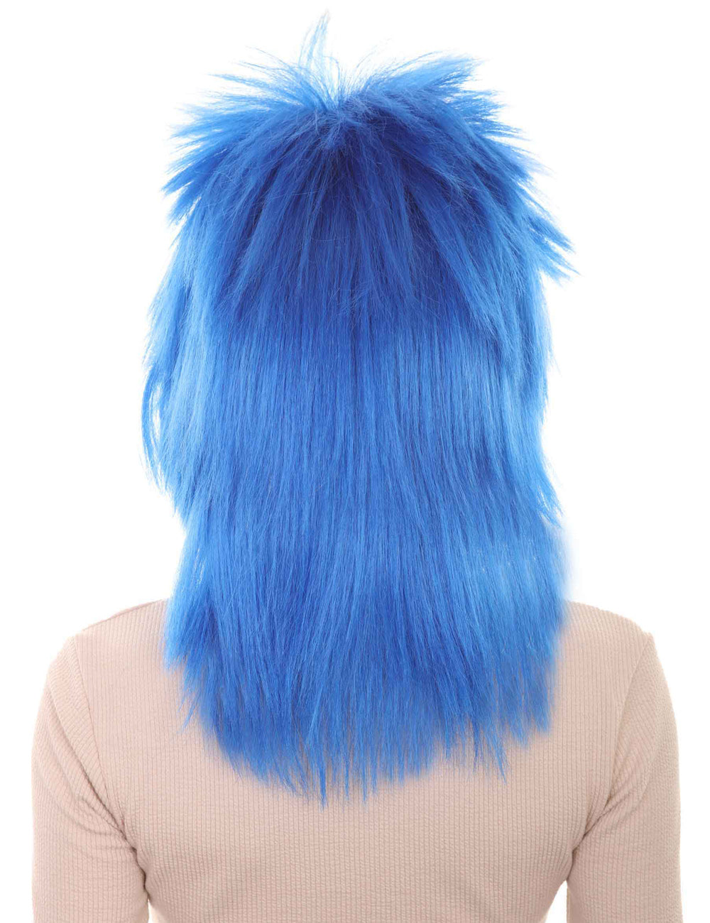 Wigs2you ハロウィン パーティー プレミアム H-1316 簡単に着用でき 快適なフィット感 80 年代女性ダークブルー ロッカー スタイルウィッグ
