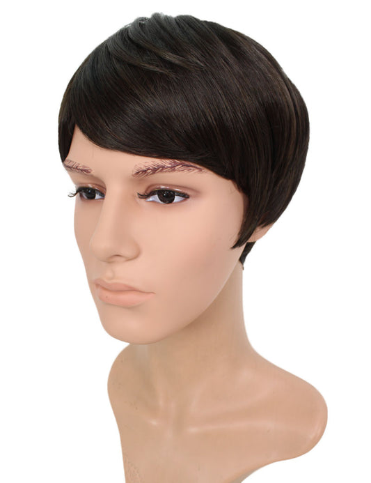 メンズウィッグ | 簡単にボリュームアップ | 薄毛対策 に最適 | 耐熱商品 | ウィッグネット付き WM-029