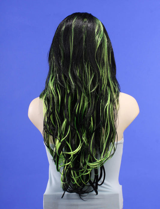 ハロウィンパーティープレミアムレディース H-158 ジェットブラック ラッシュブラウンHL ファンシーキャラクターファッションウィッグ ソフト合成繊維