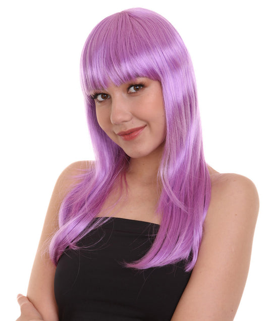 Wigs2you ハロウィン パーティー プレミアム レディース H-1049 とても快適なグラマー グリーン ウィッグ Lt パープル カラー