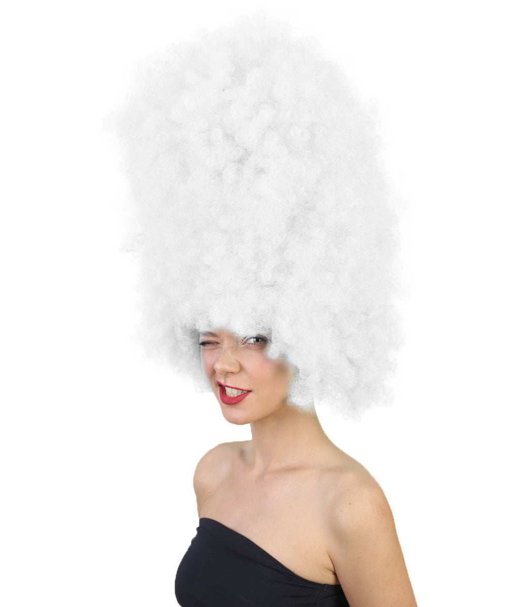Wigs2you ハロウィンパーティ プレミアムレディース H-2012 着用しやすい 超巨大 ホワイト アフロウィッグ スタイルを大きくする