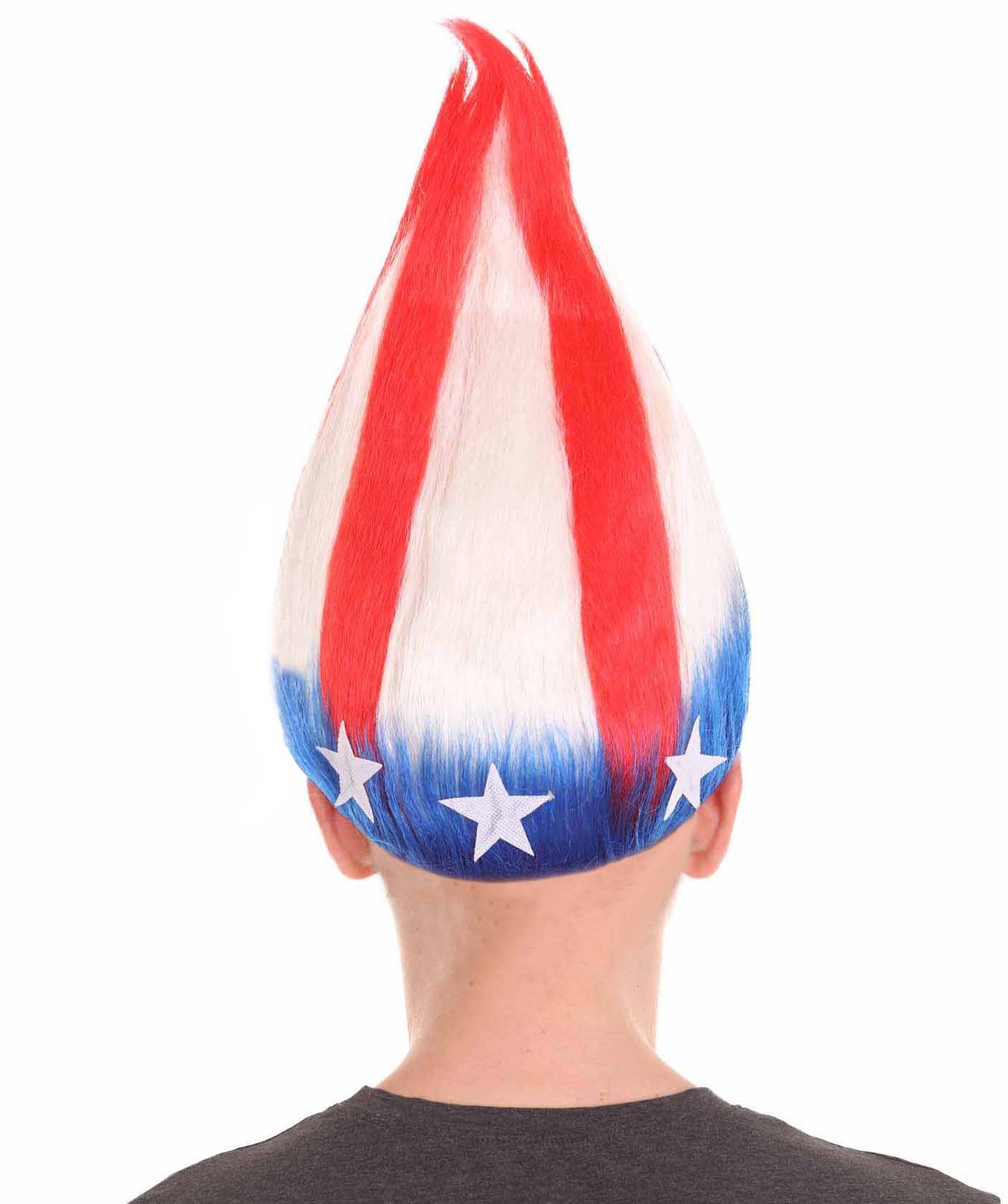 Wigs2you ハロウィンパーティ プレミアムメンズ H-2102 とても快適 アメリカンストライプ トロールウィッグ1 最高のトロールヘアウィッグ体験のために