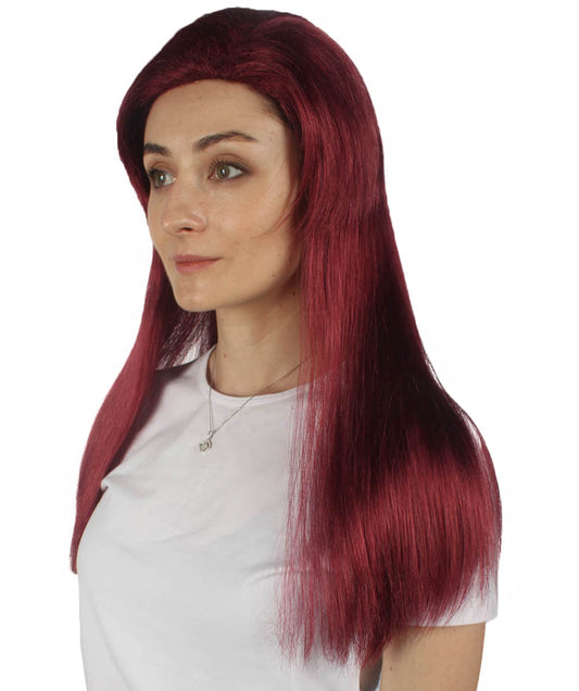 インクレディブルズ2 - インヴィジガール ヴァイオレット・パー バーガンディウィッグ マスクセット付き H-4599 TV/映画ウィッグ プレミアム 通気性の良いキャップレスキャップ