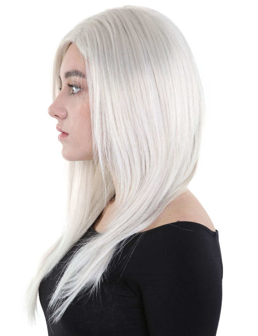 Wigs2you ハロウィンパーティープレミアム レディース H-671 ロング グレー ウィッグ