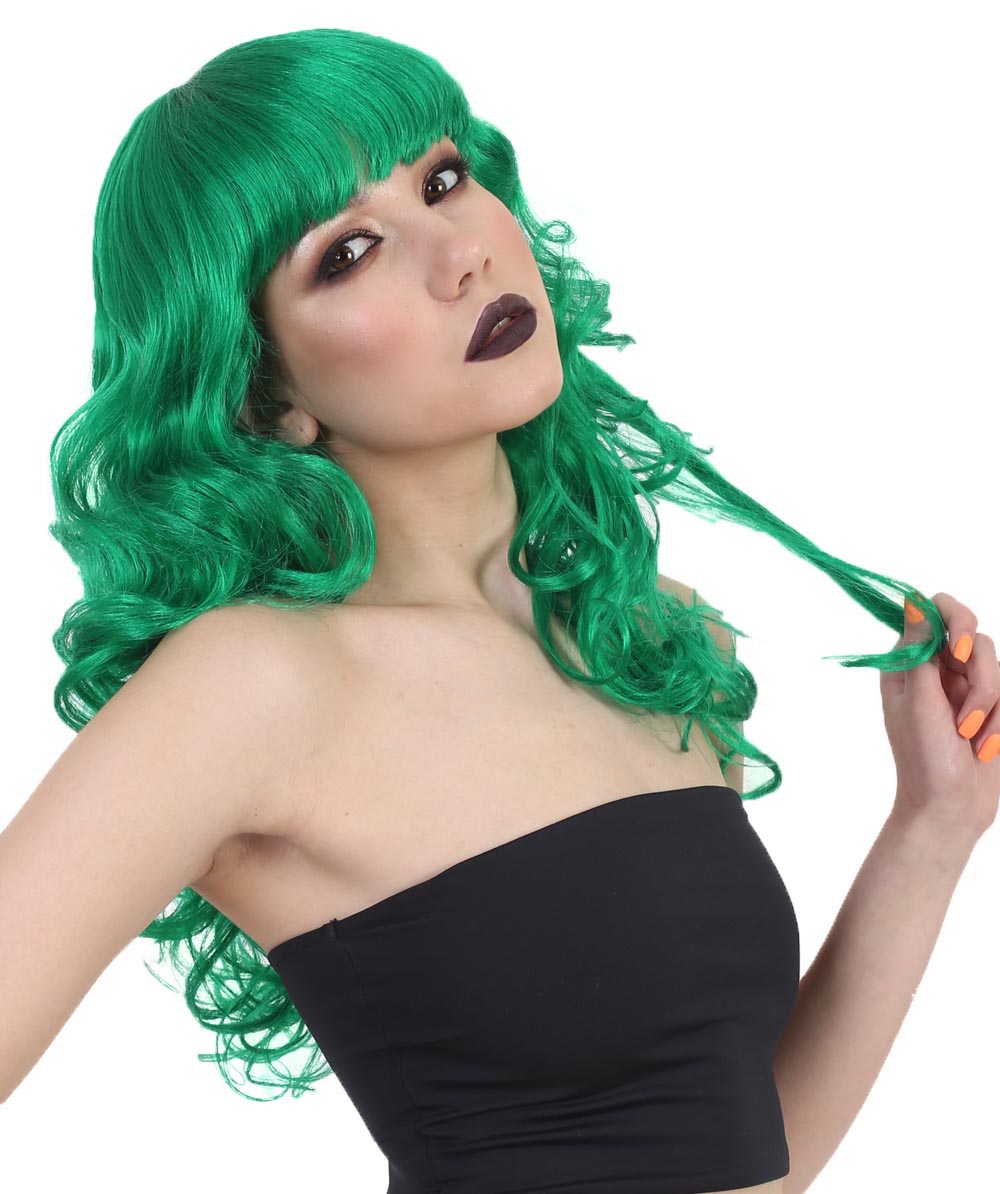 Wigs2you ハロウィンとパーティー プレミアム レディース H-486 グリーン バットマン 女性ジョーカー ウィッグ