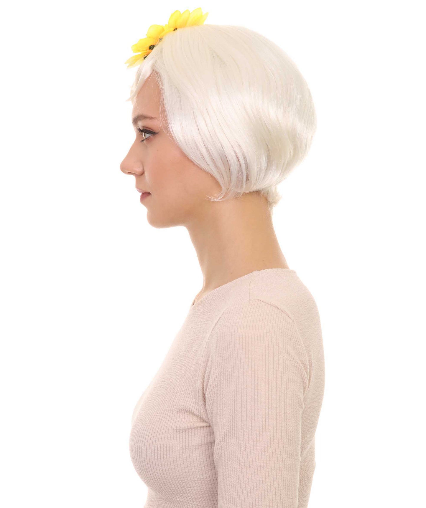 ハロウィンパーティ プレミアム レディース H-4560 エリカ ホワイトショートウィッグ ヘアクリップセット ホテルトランシルバニア