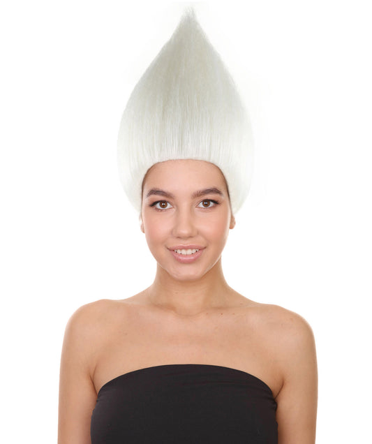 Wigs2you ハロウィンパーティープレミアム H-1787 華やかに見える女性用コスプレウィッグ ホワイトトロールズスタイル