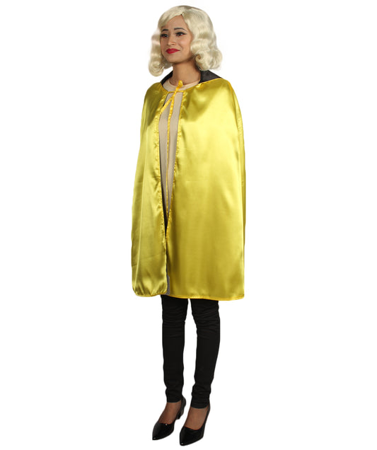 大人用女性のJCO-213_8 リバーシブルバンパイアケープ イエロー&ブラック ハロウィンコスチューム