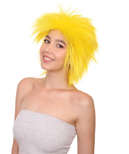 Wigs2you ハロウィンパーティープレミアムレディース H-1685 着け心地が良い とても快適 ファンキーパンク イエローウィッグ