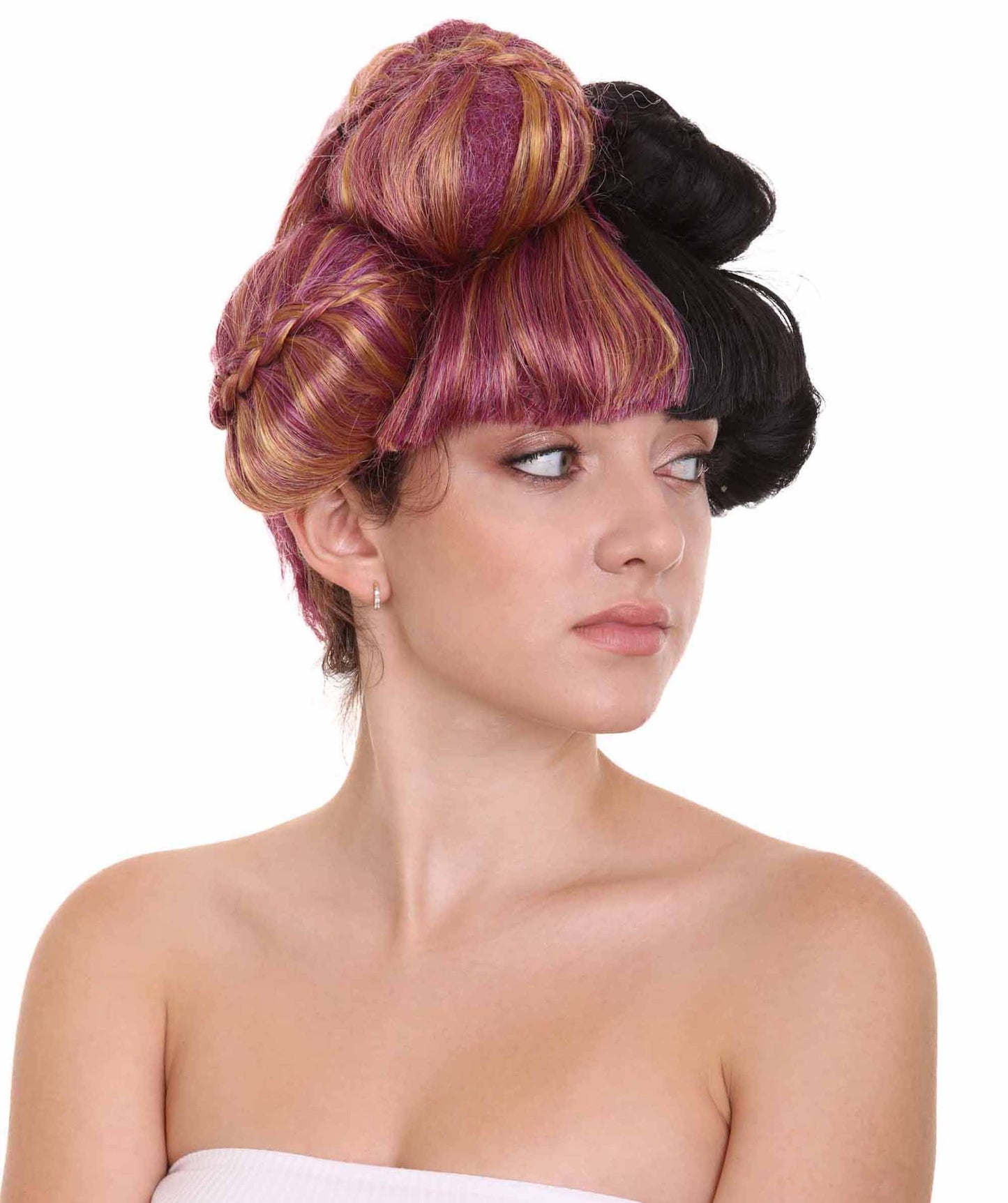 コスプレウィッグ Melanie Mad Hatter バンズスタイル H-3596 マルチカラーキャラクターウィッグ