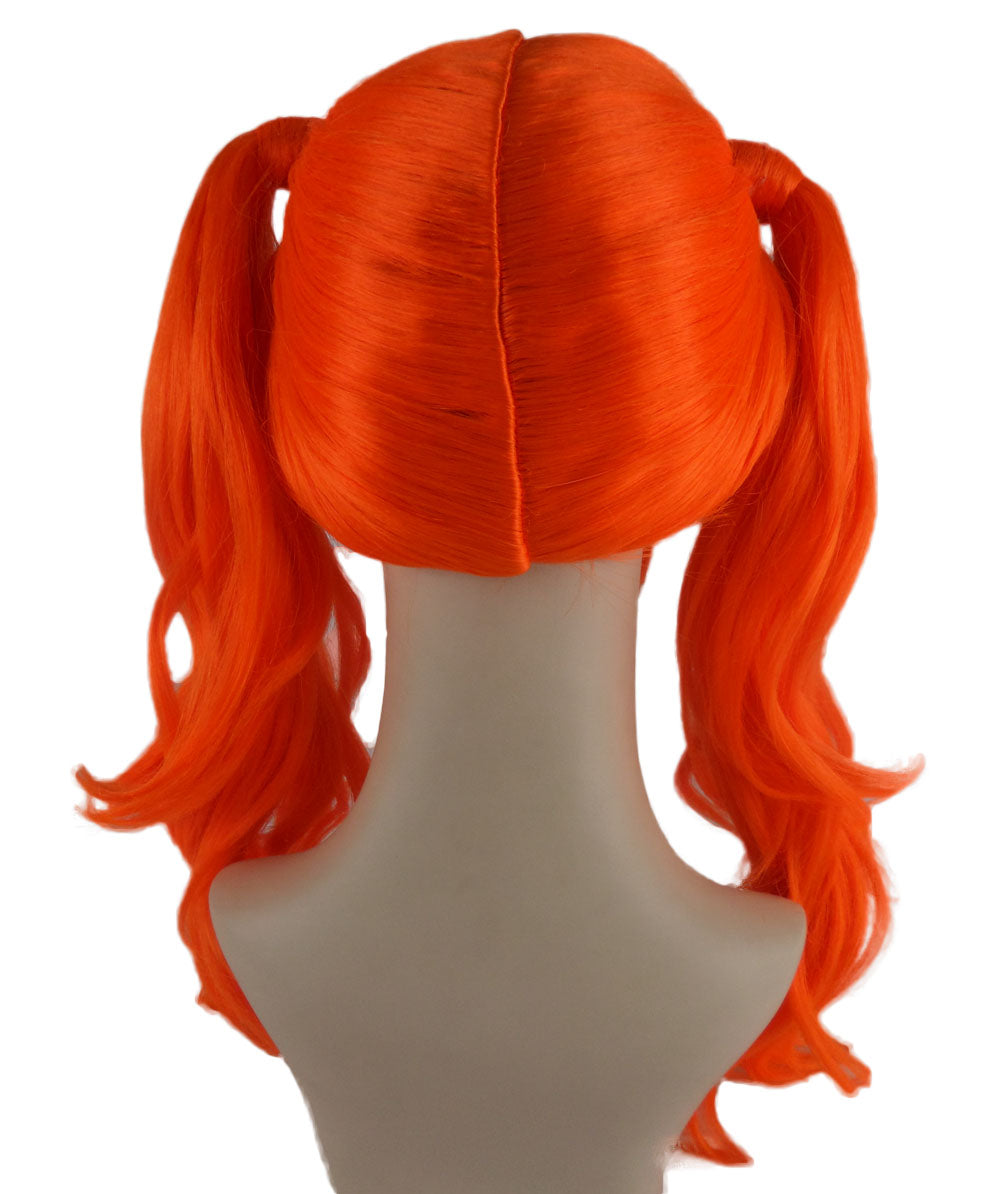 Wigs2you ハロウィンパーティー プレミアム レディース H-735 ドリー ピグテール ウィッグ ネオンオレンジカラー