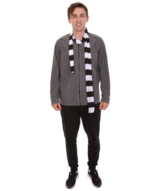 JCP-060 アニメーション ムービー スーパーヴィラン パーティー スーツ コスチューム ブラック、ホワイト、グレー カラー コスプレに最適