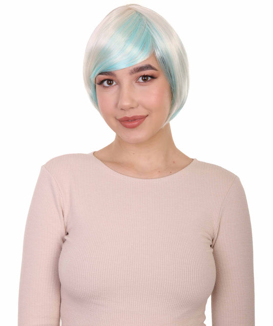 ハロウィンパーティー プレミアム 女性用 H-2789 ハイライト ボブ ウィッグ