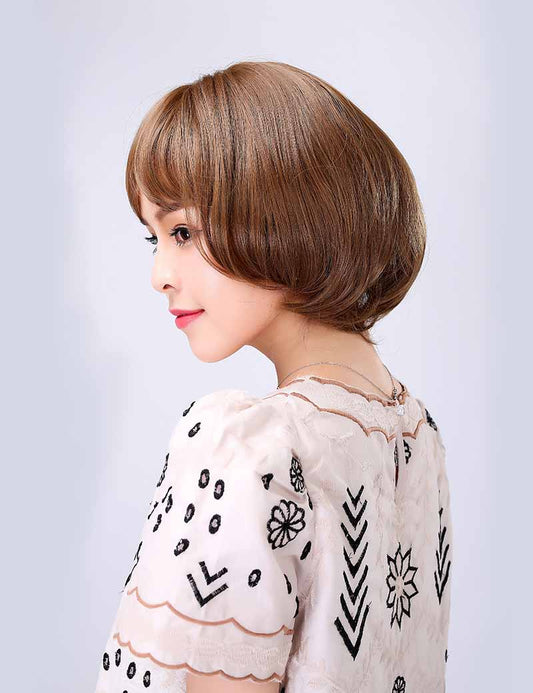 Wigs2you W-1020 耐熱商品、ショートウィッグ、カワイさ満点ボブスタイル小顔効果抜群、アレンジ自由、ウィッグネット付き