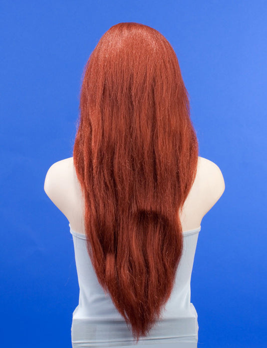 ハロウィンパーティープレミアムレディース H-227 ラスティーレッド 豪華なキャラクターファッションウィッグ