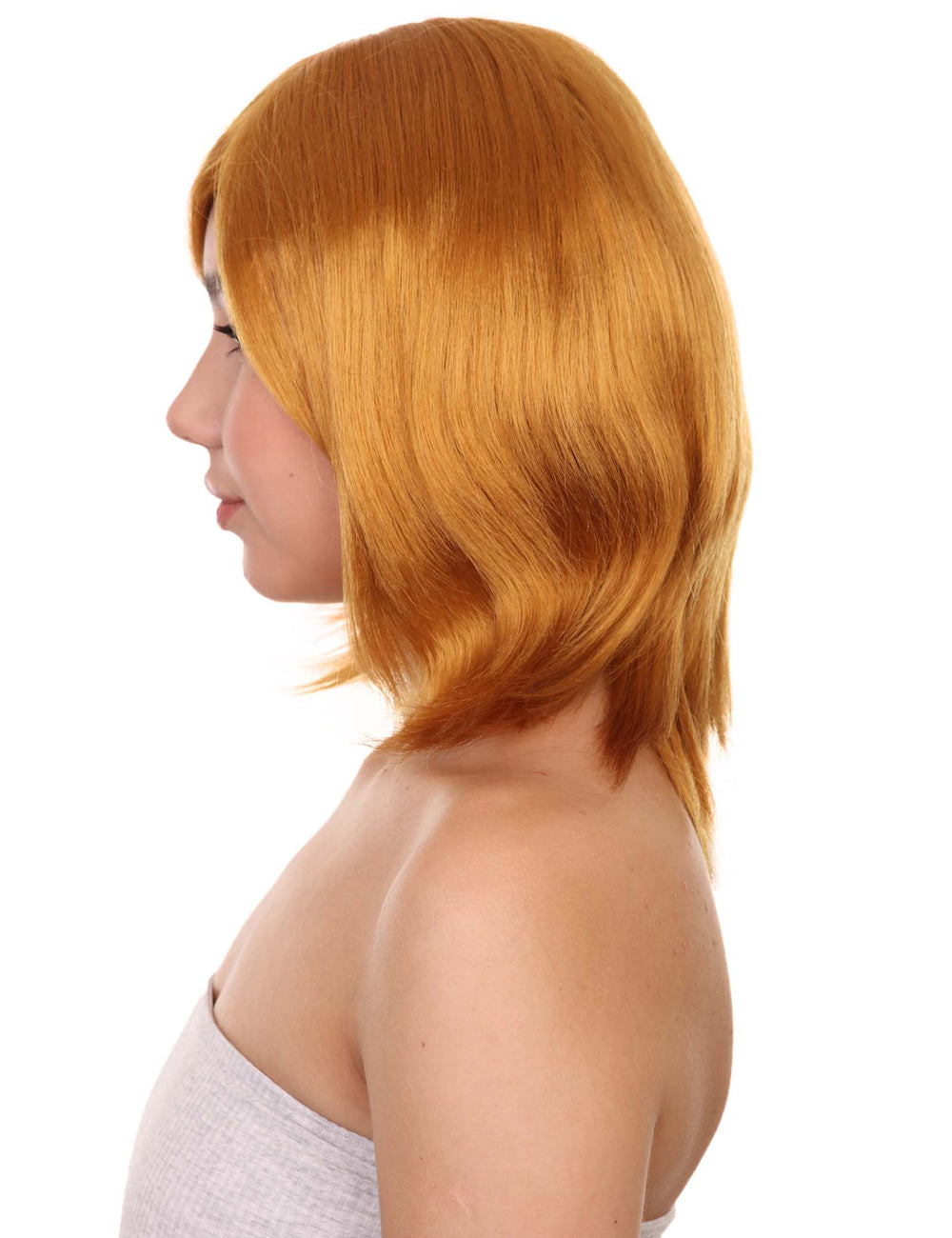 Wigs2you ハロウィン パーティー プレミアム H-1421 簡単に着用でき 快適なフィット感の女性ショート ゴールデン ブラウン ウィッグ