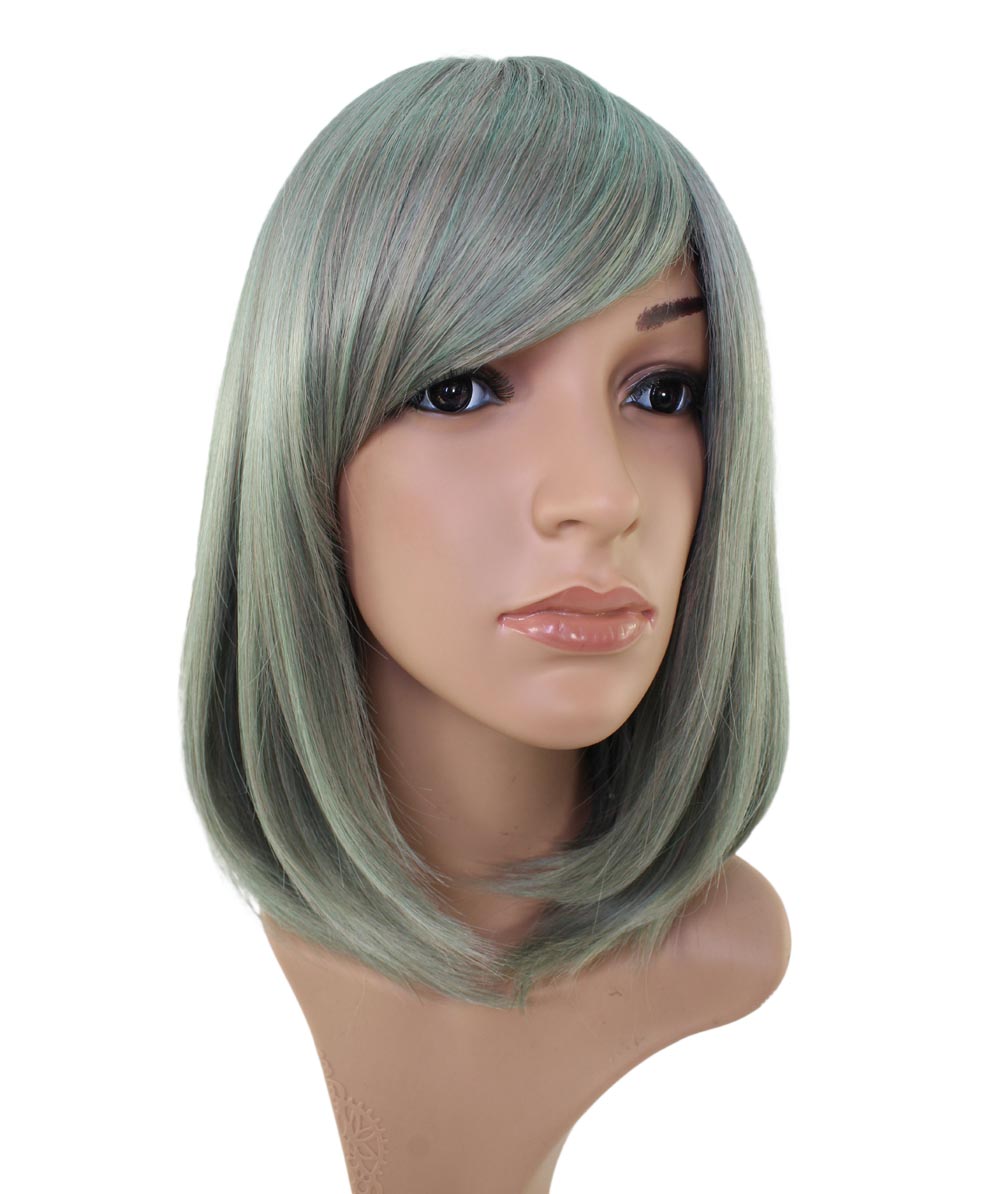 Wigs2You ミディアムストレートウィッグ サイドバング付き フルウィッグ 耐熱ファイバー製 コスプレ・イベント用 - サンディブラウン C-069