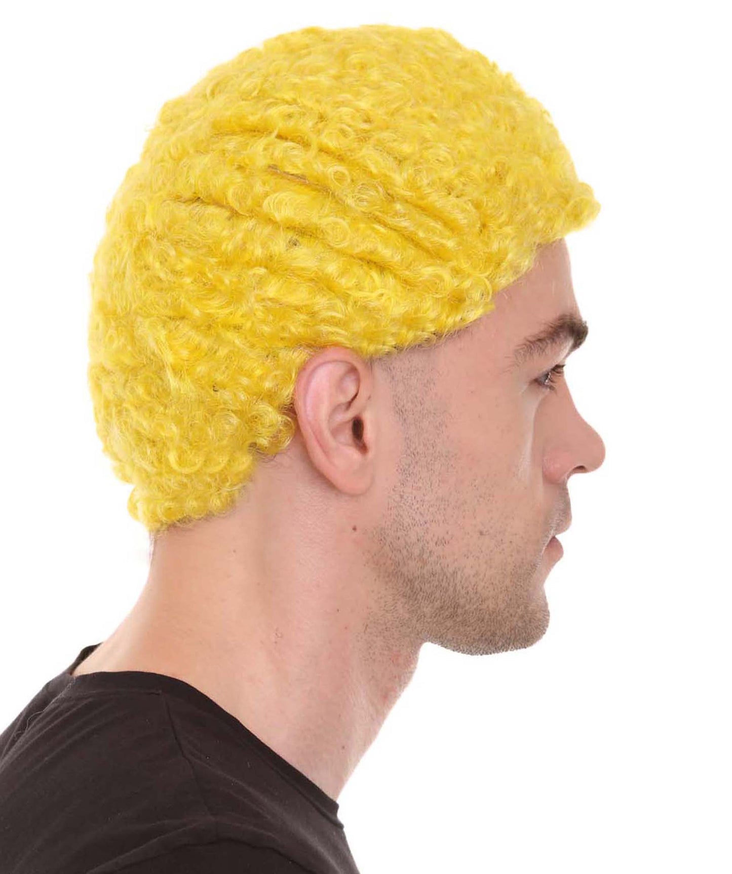 Wigs2you ハロウィンパーティー プレミアム メンズ H-618 コウノトリ アフロウィッグ イエロー色