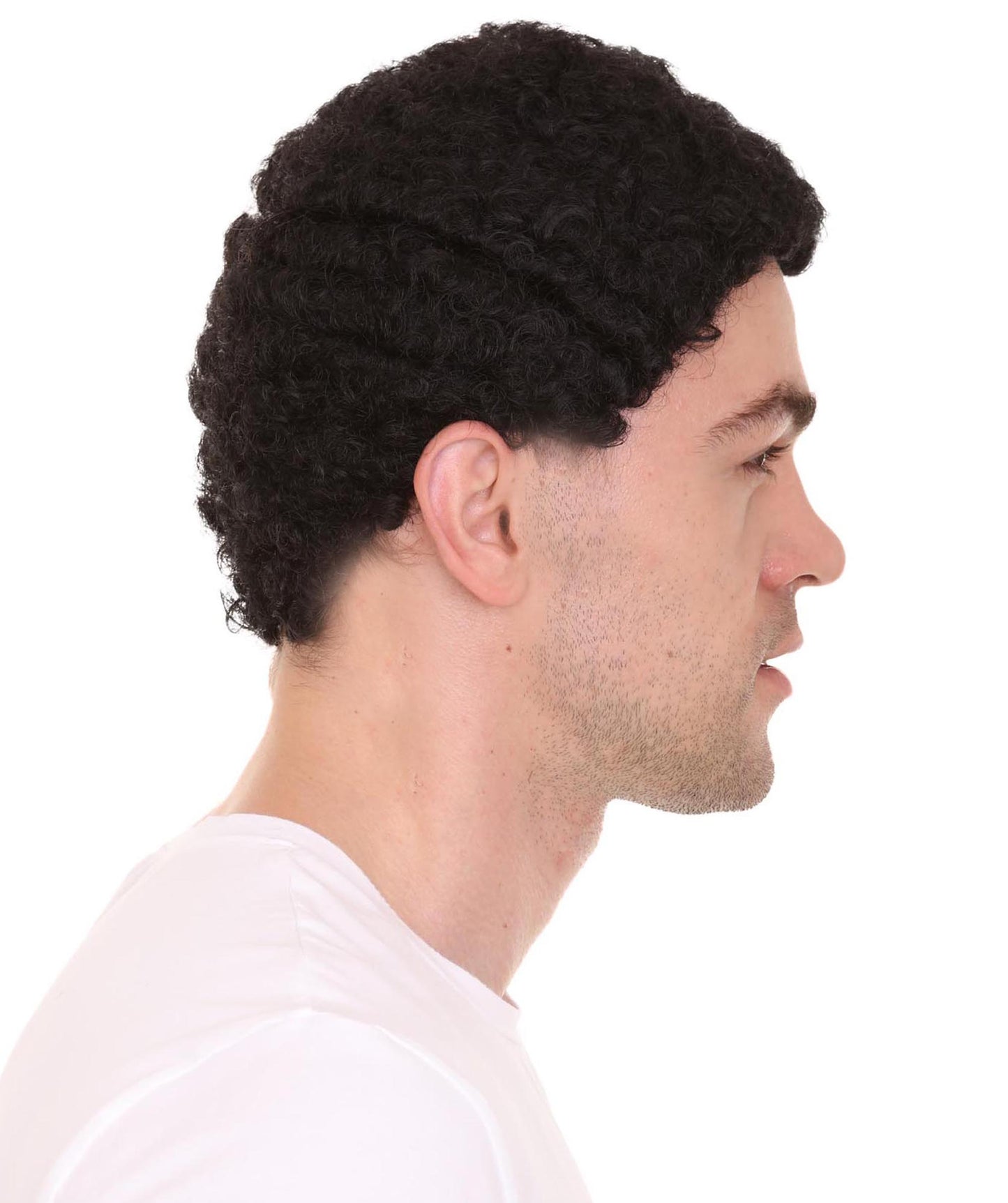 Wigs2you ハロウィンパーティー プレミアム メンズ H-616 コウノトリ アフロウィッグ ブラックカラー