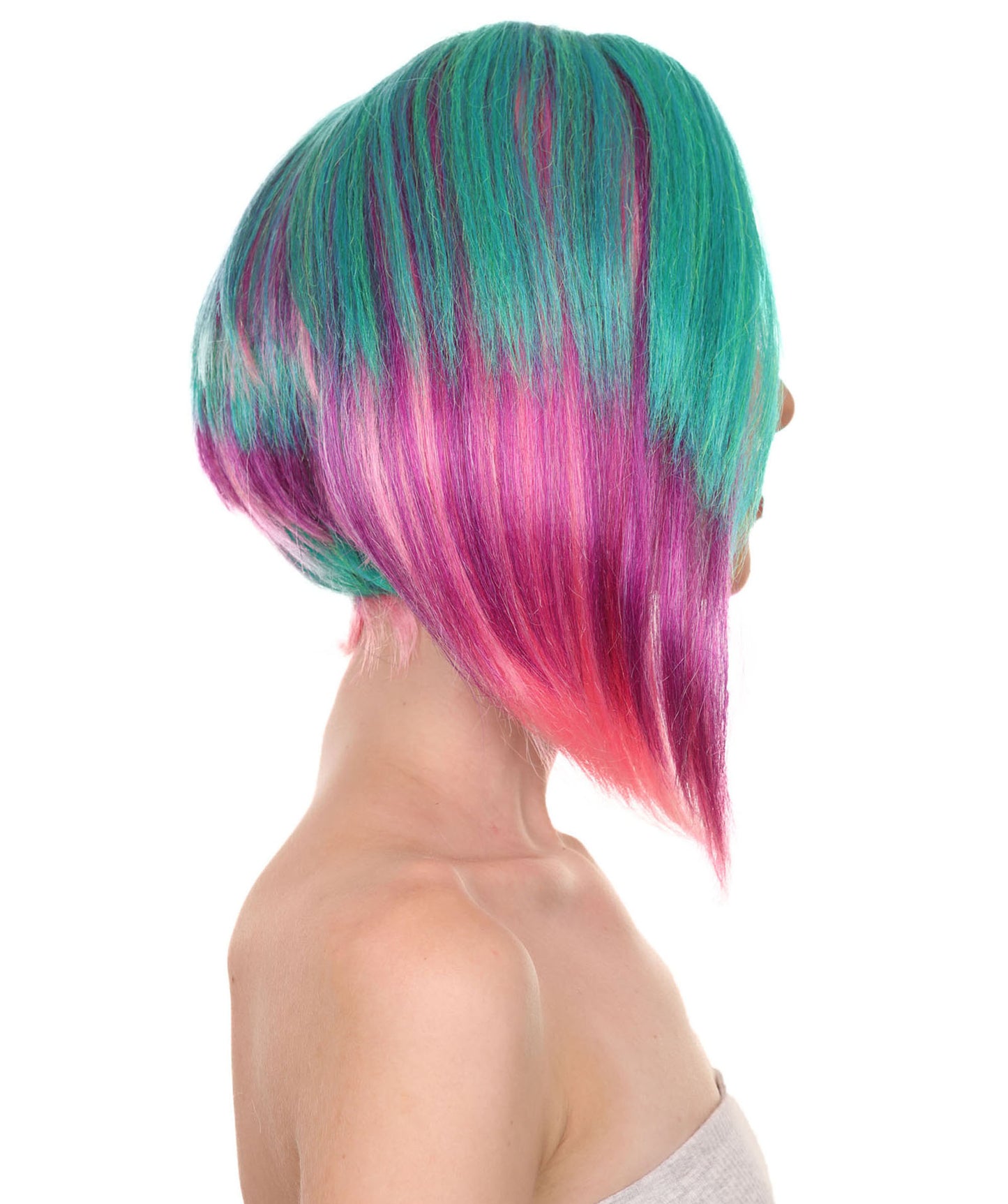 プレミアムハロウィンパーティーレディ H-5466 ミディアムレングス ジュディアルバレズパンクウィッグ