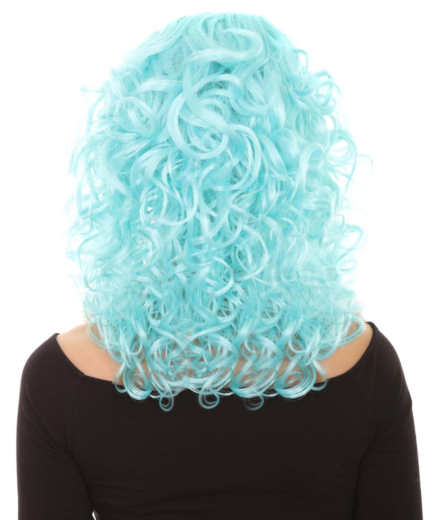 Wigs2you ハロウィンパーティープレミアムレディース H-1738 華やかに見えるピンアップガール ライトブルーウィッグ