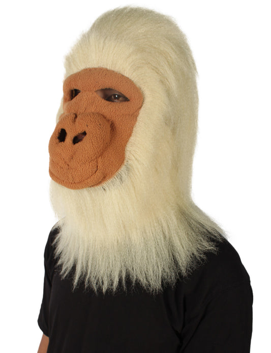 ハロウィンパーティープレミアムメンズ H-5646-BLD ヘアリーユニセックスエイプマスクのみ ブロンド 軟らかい合成繊維