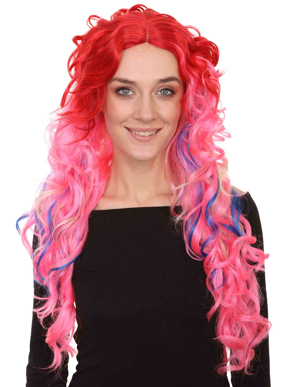Wigs2you ハロウィンパーティー プレミアムレディース レッド ピンク シュガーアンドスパイスウィッグ H-377